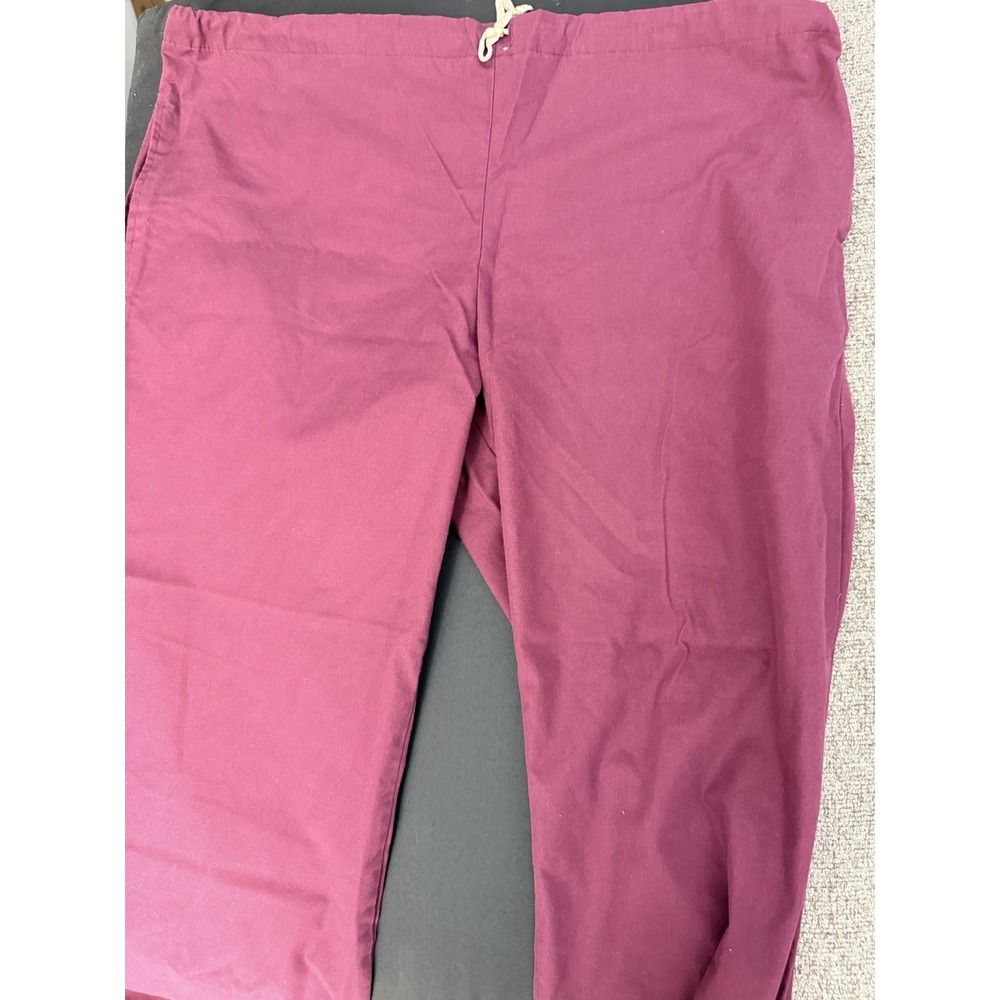 Spectrum Scrubs Pants Mens Womens M Burgundy Maroon Drawstring Medical Workwear